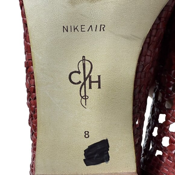 Cole Haan x NikeAir Cherry Red Flats | Woven Leather | Size 8 | EUC - Picture 7 of 9